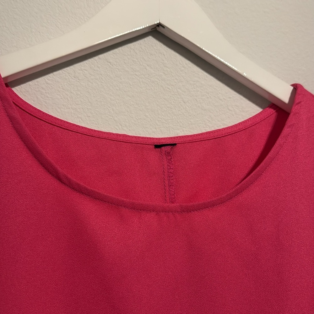 Pink Ruffle Sleeve Dress - Picture 3 of 4